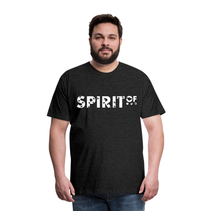 Camiseta Premium 150 Antracita (Hombre) - Spiritof Animal White Shapes - charcoal grey