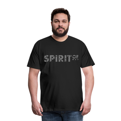 Camiseta Premium 150 Negra (Hombre) - Spiritof Animal Grey Shapes - black