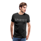 Camiseta Premium 150 Negra (Hombre) - Spiritof Animal Grey Shapes - black
