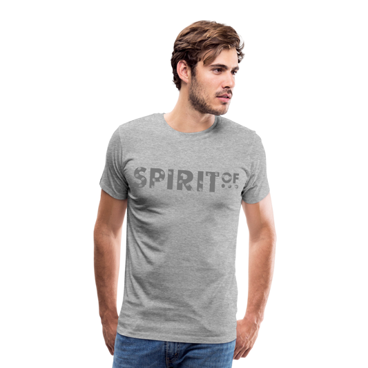 Camiseta Premium 150 Gris (Hombre) - Spiritof Animal Grey Shapes - heather grey