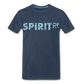 Camiseta Premium 150 Azul Marino (Hombre) - Spiritof Animal SkyBlue (FootPrints) - navy
