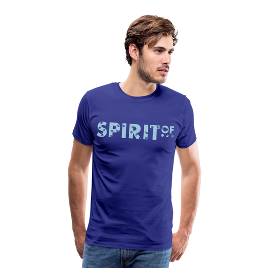 Camiseta Premium 150 Azul Intenso (Hombre) - Spiritof Animal SkyBlue (FootPrints) - royal blue