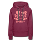 Sudadera Rojo Burdeos con capucha (Mujer) - Spiritof Gym Pink Shapes - bordeaux
